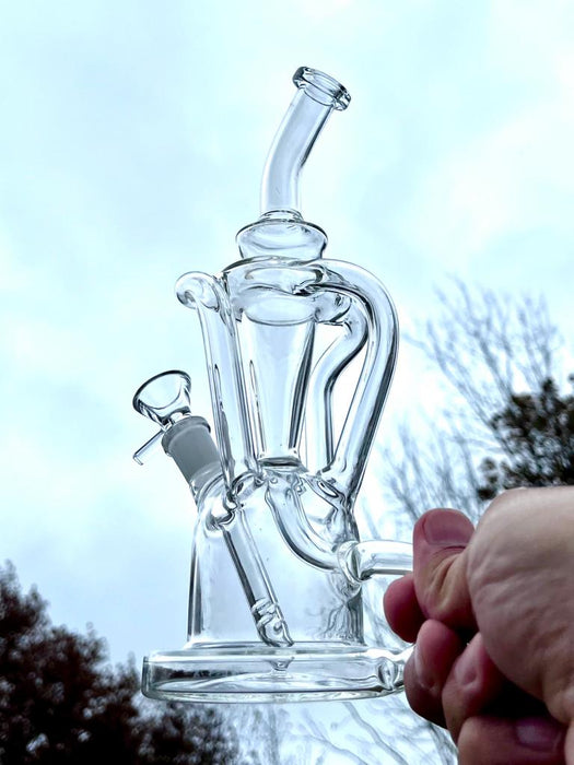 10" Klein Incycler Dab Rig Recycler Glass Bong Beaker