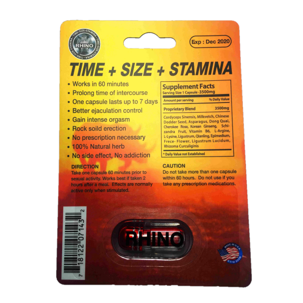 Rhino 11 Male Enhancement Pills 1 count