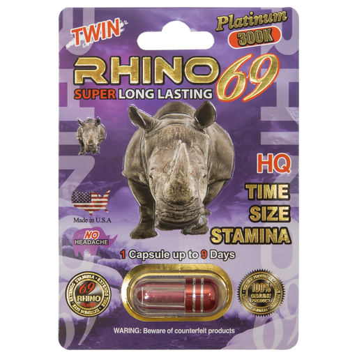 Rhino 7 Twin Platinum 500k 1 count