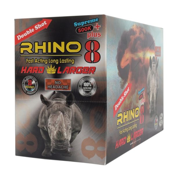 Rhino 8 Supreme 500k Double Shot Pills 1 count