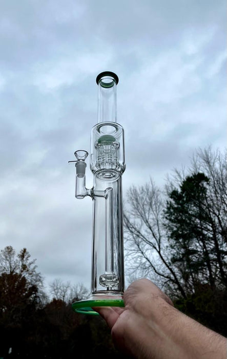 18"Inline Recycler Filtration Percolator Dab Rig Or Bong