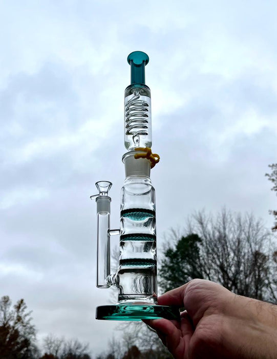 Freeze Pipe - Glycerin Straight Tube Bong 16 Inches