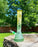 Heavy Glass Bong Smoking Hookah Water Pipe 14" Frosted Leaf+5 FREE Screens