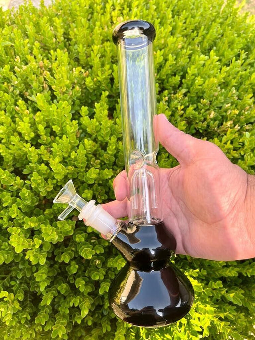 11.2" Glass Bong Percolator Bongs Water Pipes Hookah Arm Tree+5 FREE Screens