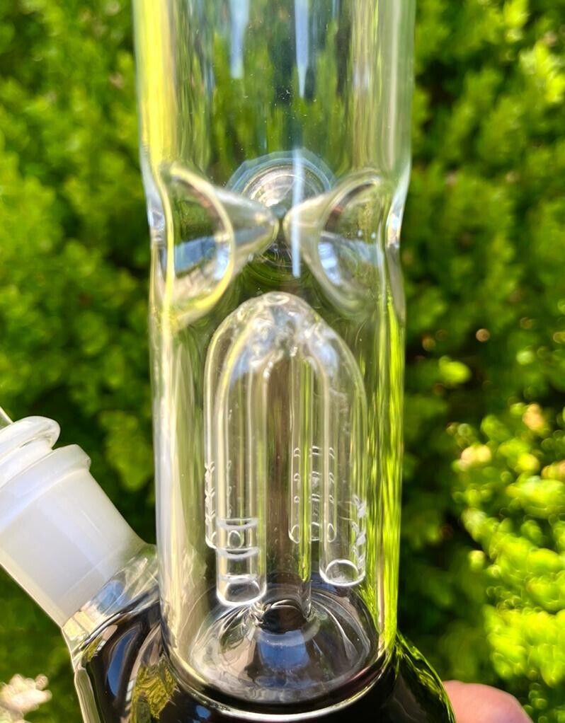 11" Four Arm Percolator Glass Bong Water Pipe With Smoking Accessories