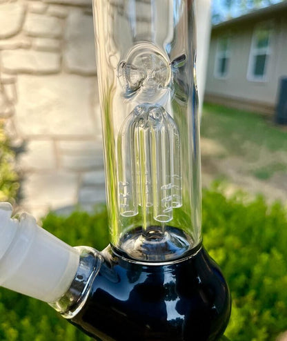 11" Four Arm Percolator Glass Bong Water Pipe With Smoking Accessories