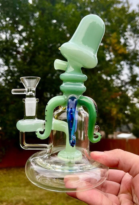 octopus glass water pipe bong