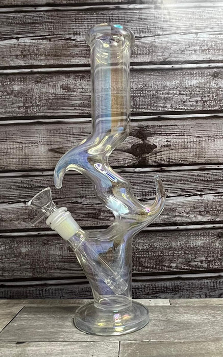 11.8" Zong Glass Bong Water Pipe Smoking Hookah+5 FREE Screens